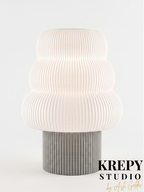 Tree Masa Lambası - Beton Dokulu Gri Renk | Krepy Studio